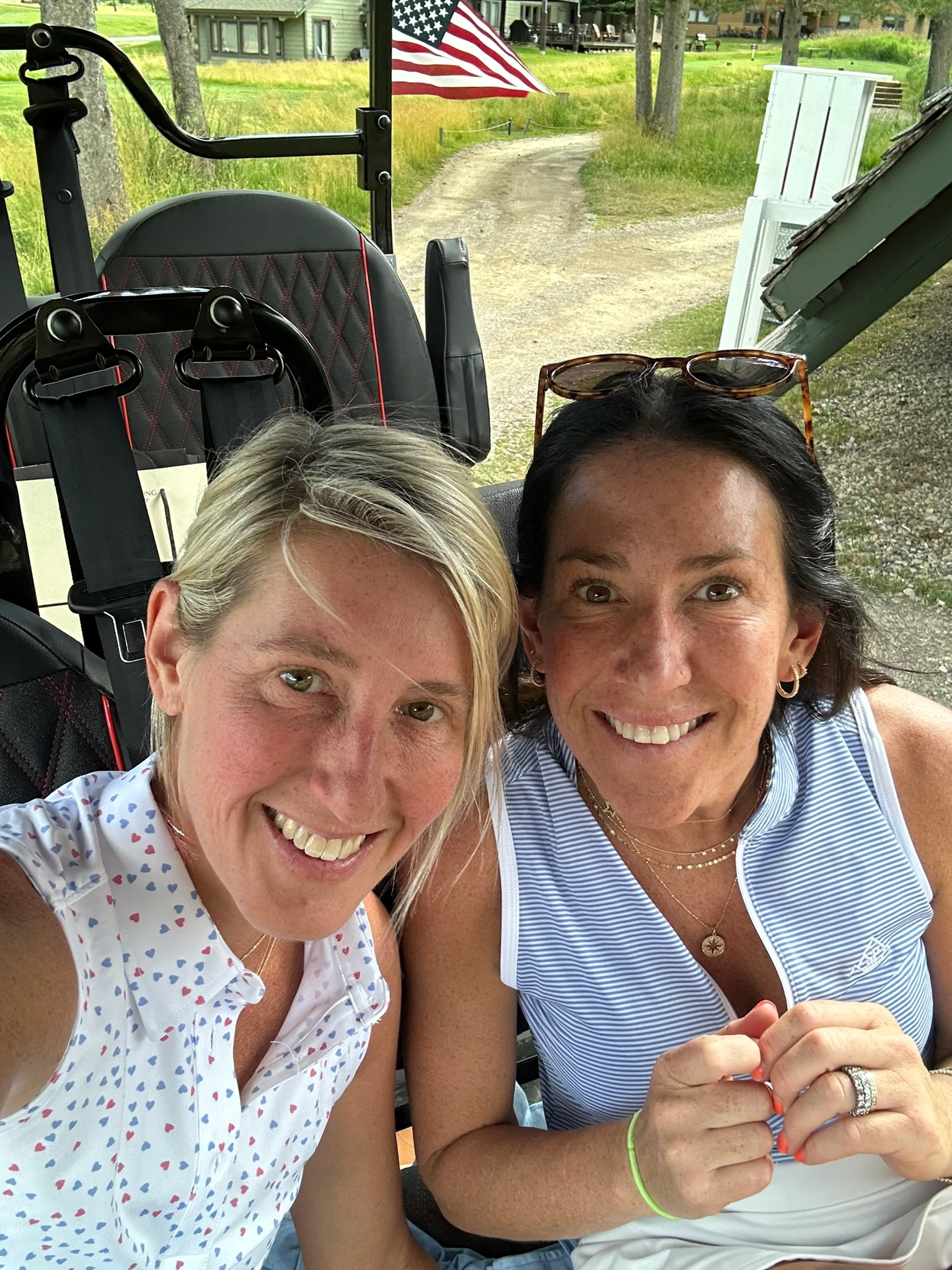 On the course