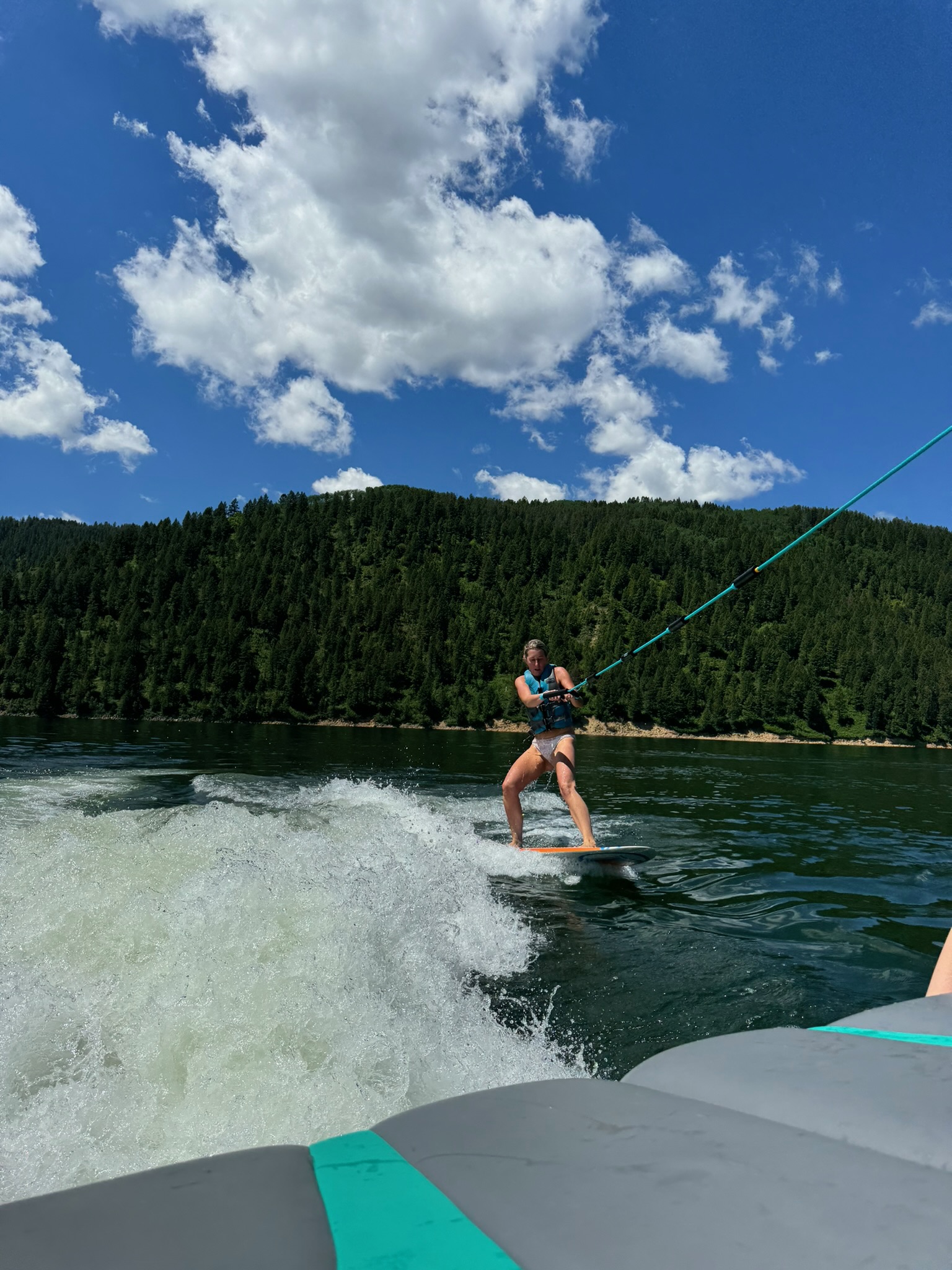 On the water